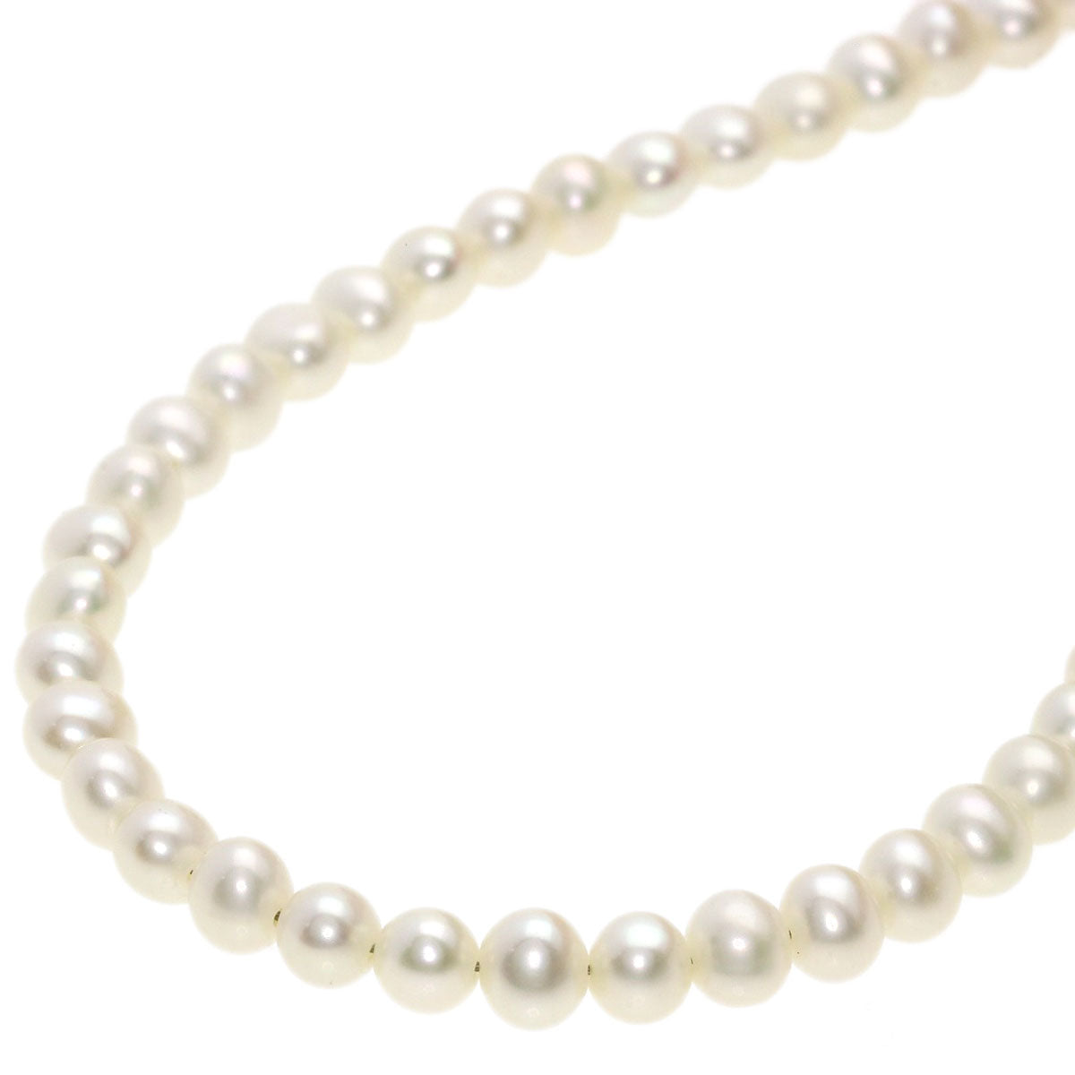 Freshwater Pearl Pearl Necklace K18 Yellow Gold  10.2g　Ladies