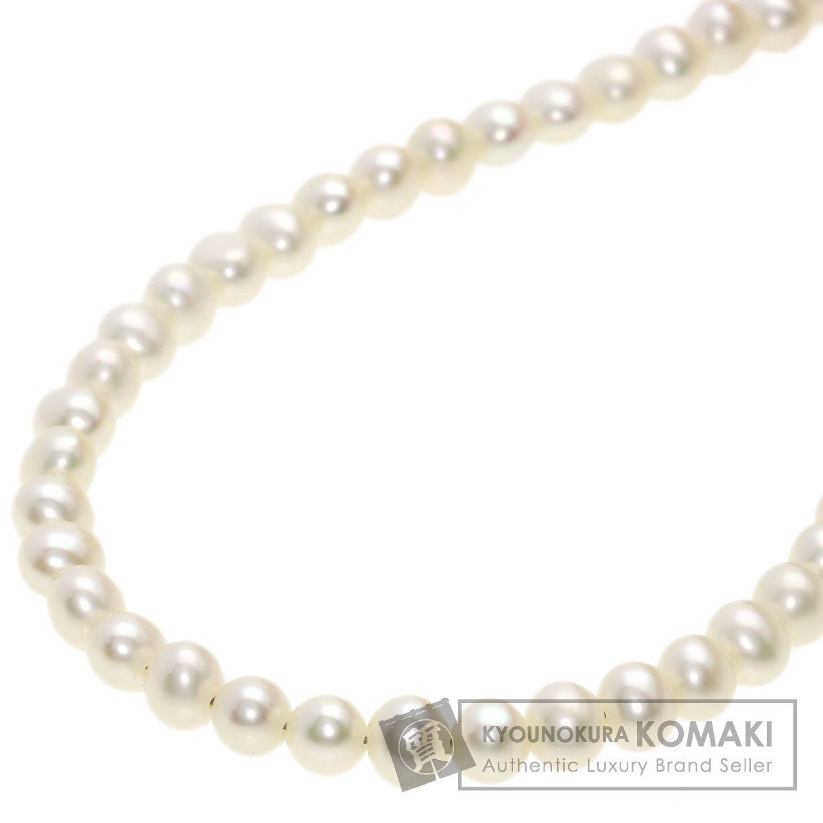 Freshwater Pearl Pearl Necklace K18 Yellow Gold  10.2g　Ladies