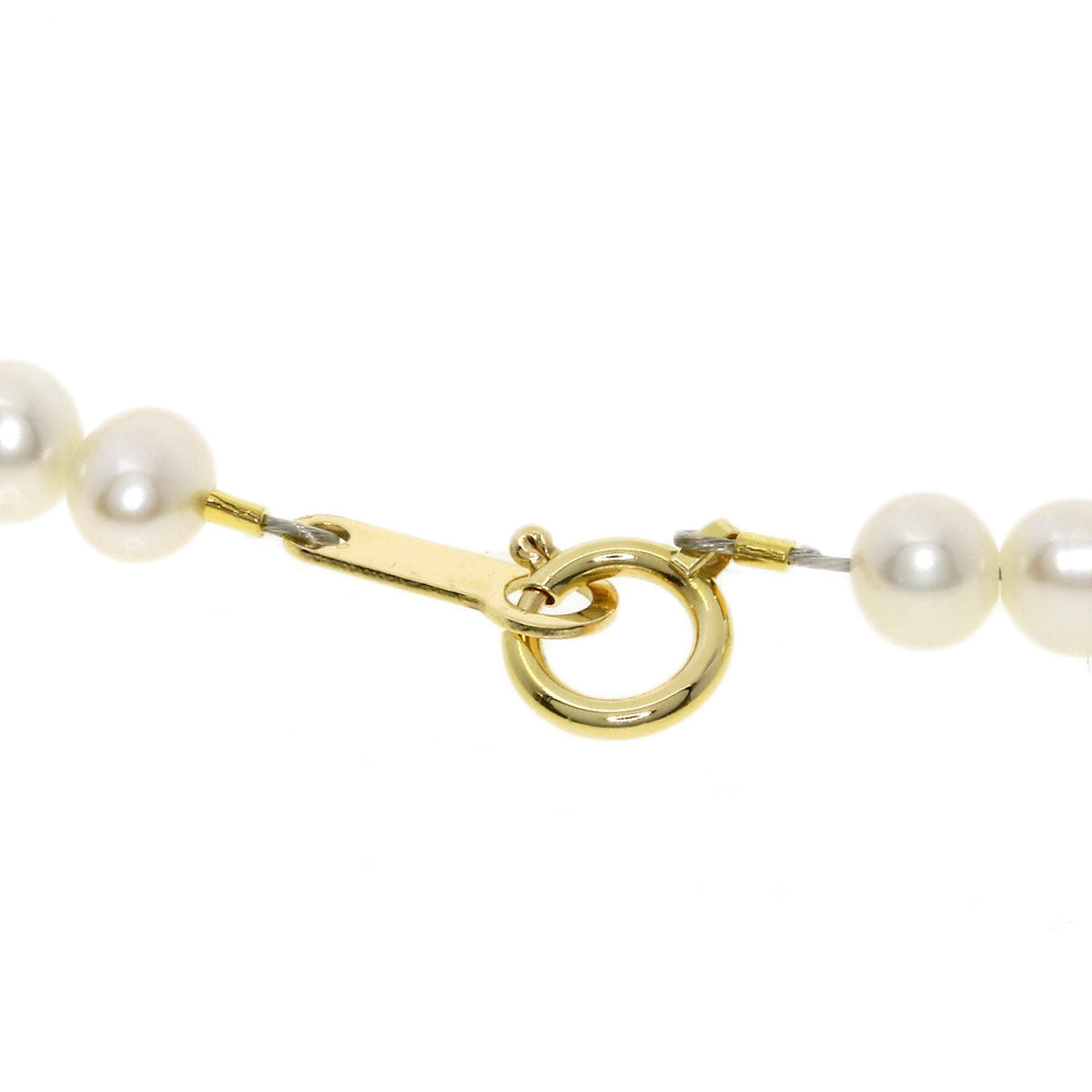 Freshwater Pearl Pearl Necklace K18 Yellow Gold  10.2g　Ladies