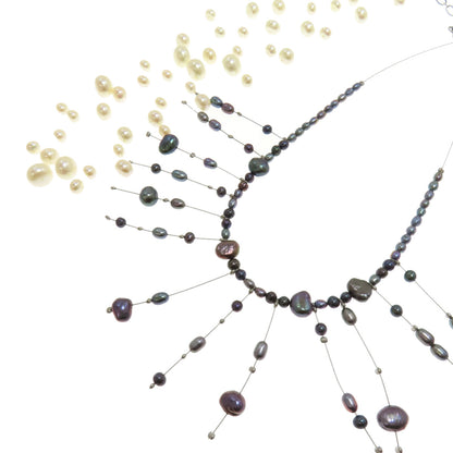 Freshwater Pearl Pearl 2 piece set Necklace Metal 11.3g　Ladies