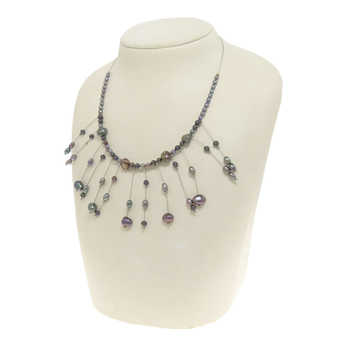 Freshwater Pearl Pearl 2 piece set Necklace Metal 11.3g　Ladies