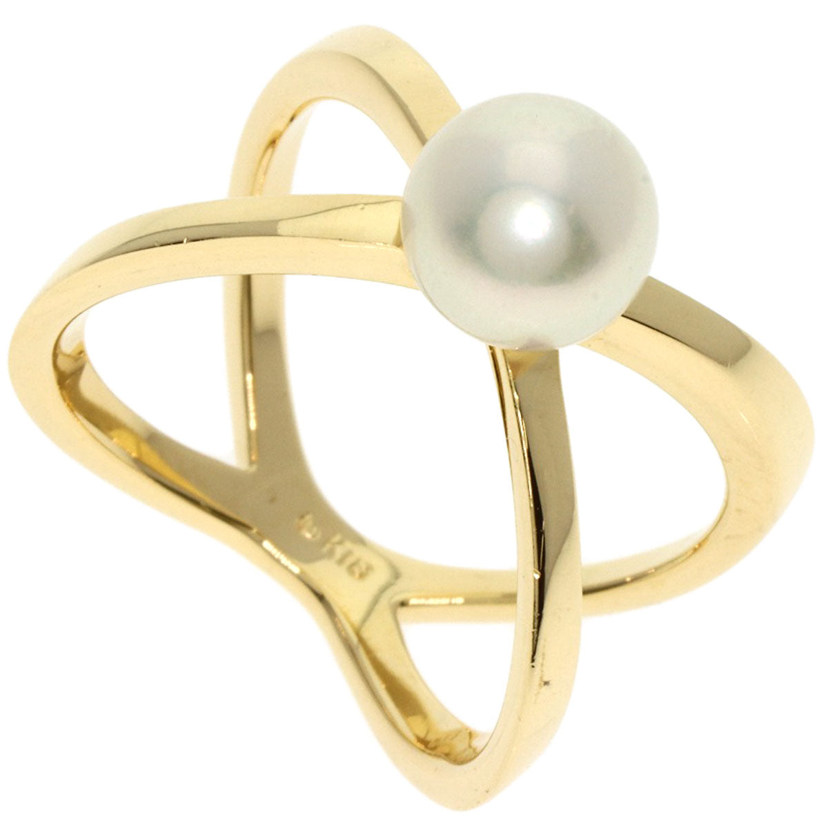 MIKIMOTO   Ring Pearl Pearl K18 Yellow Gold Ladies