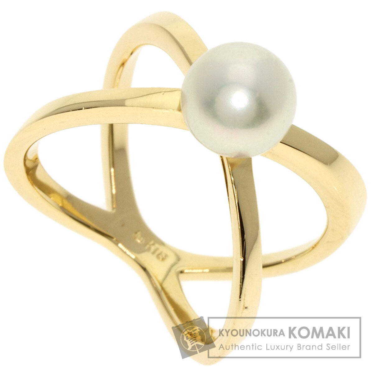 MIKIMOTO   Ring Pearl Pearl K18 Yellow Gold Ladies