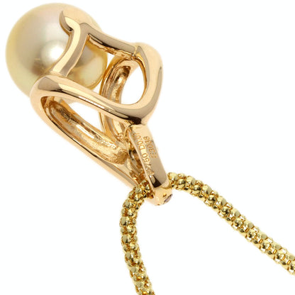 POLA   Necklace Pearl Pearl Diamond K18 Yellow Gold Ladies