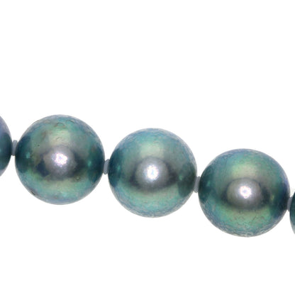 Akoya Blue Pearl Pearl Necklace Silver  53.2g　Ladies