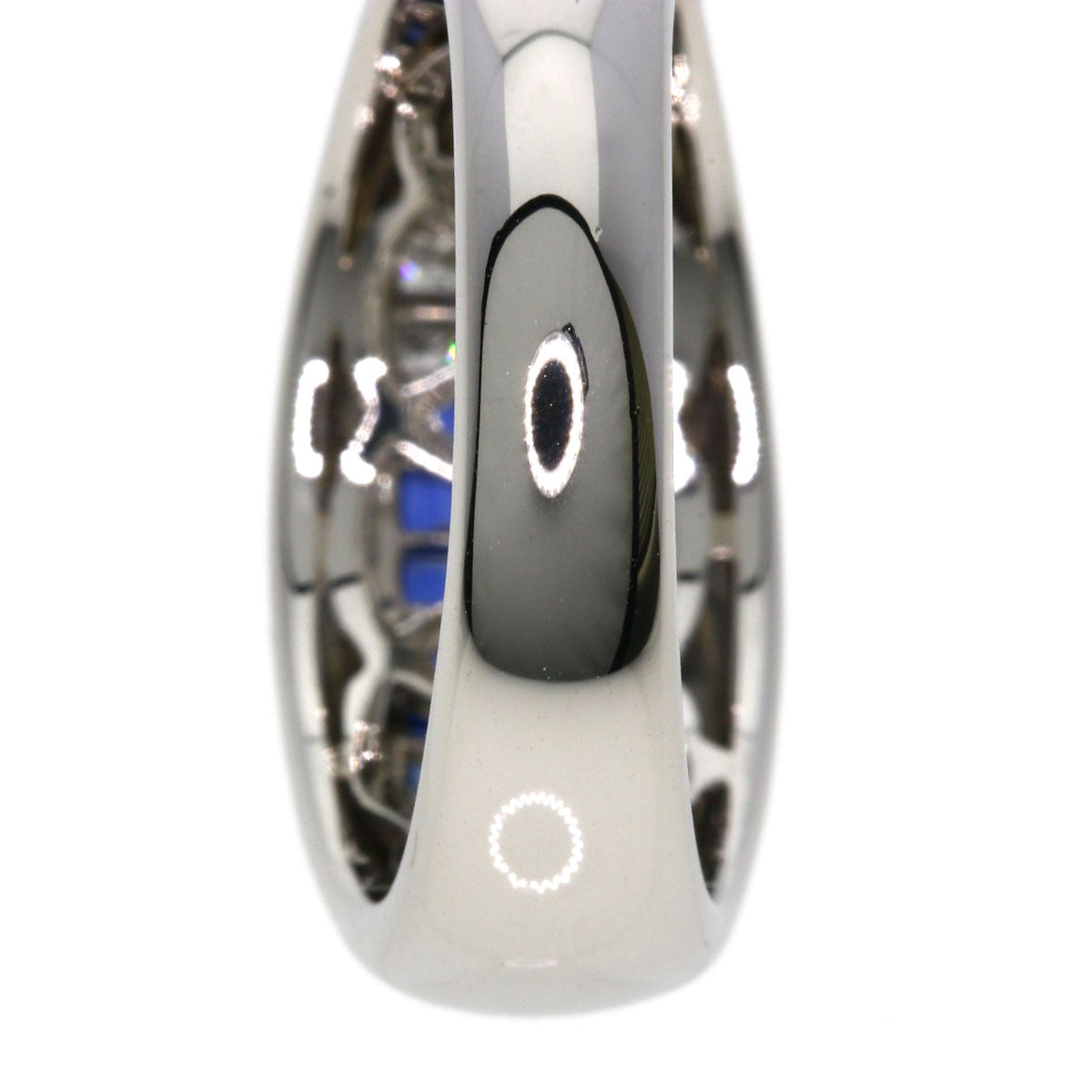 0.71ct Diamond Sapphire Ring Platinum PT900  13.3g　Ladies