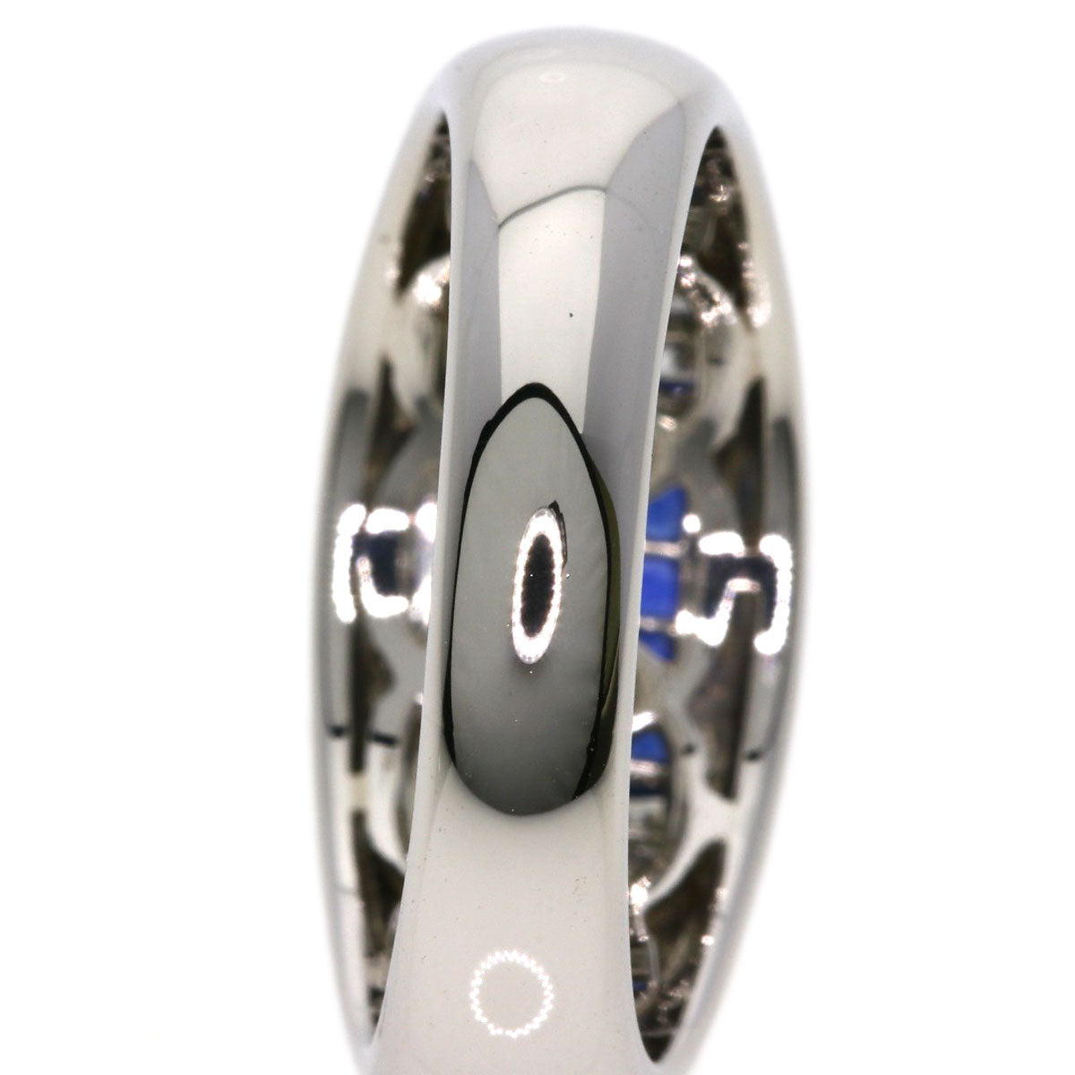 0.71ct Diamond Sapphire Ring Platinum PT900  13.3g　Ladies