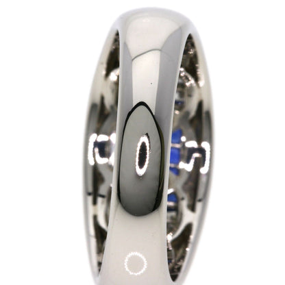 0.71ct Diamond Sapphire Ring Platinum PT900  13.3g　Ladies