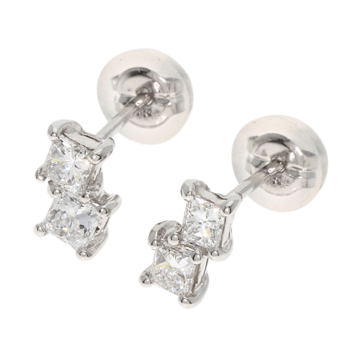 0.23ct Diamond earring Platinum PT900  1.4g　Ladies