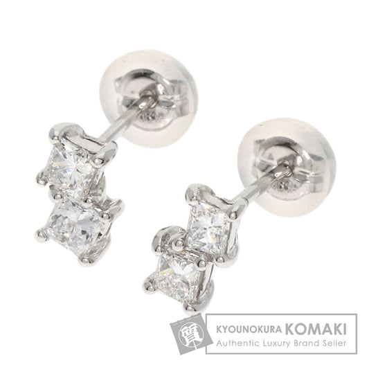 0.23ct Diamond earring Platinum PT900  1.4g　Ladies