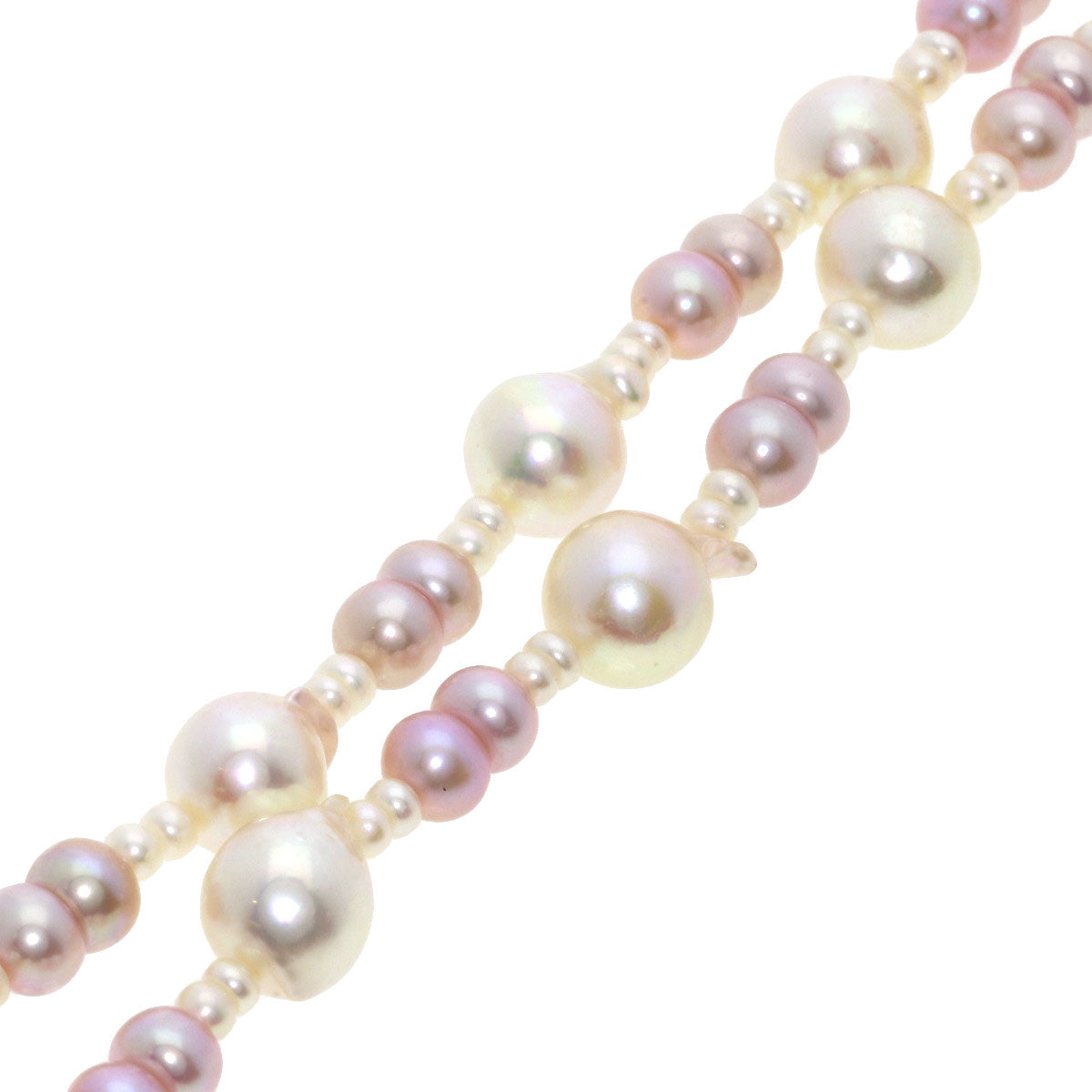Freshwater Pearl Akoya Baroque Pearl Necklace Silver 56g　Ladies
