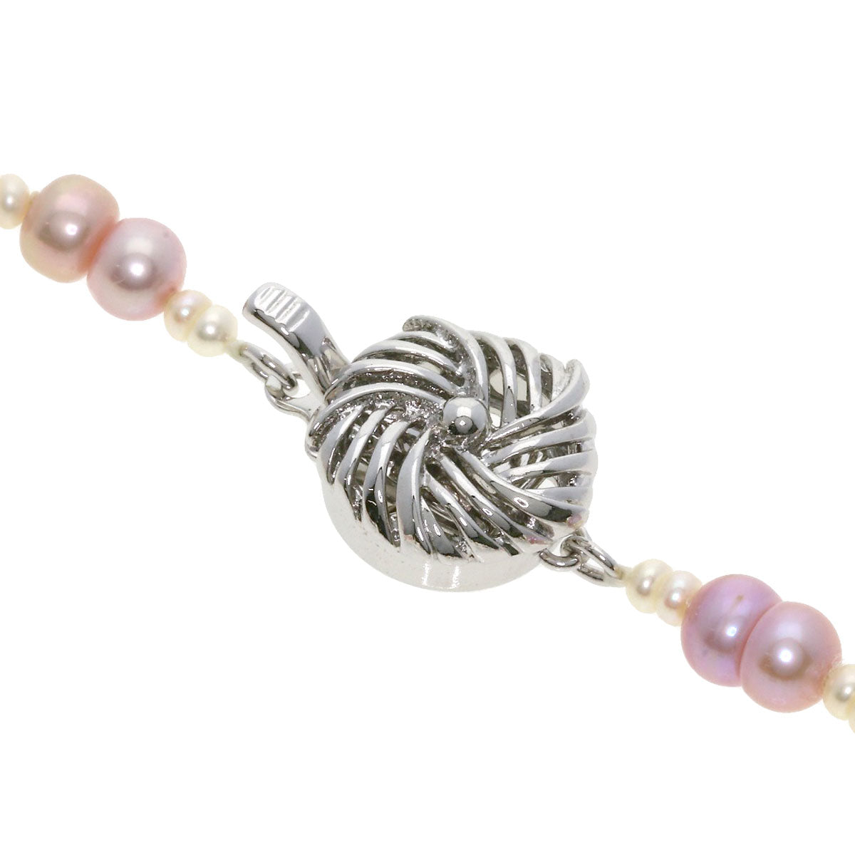 Freshwater Pearl Akoya Baroque Pearl Necklace Silver 56g　Ladies