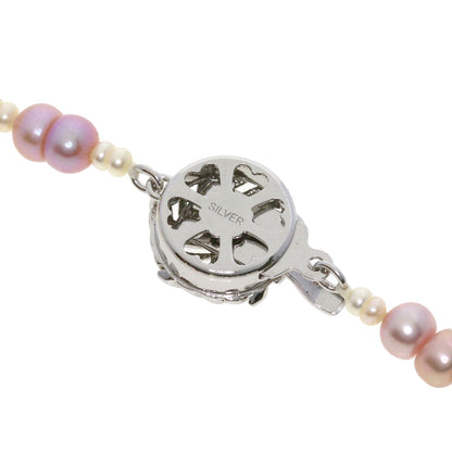 Freshwater Pearl Akoya Baroque Pearl Necklace Silver 56g　Ladies