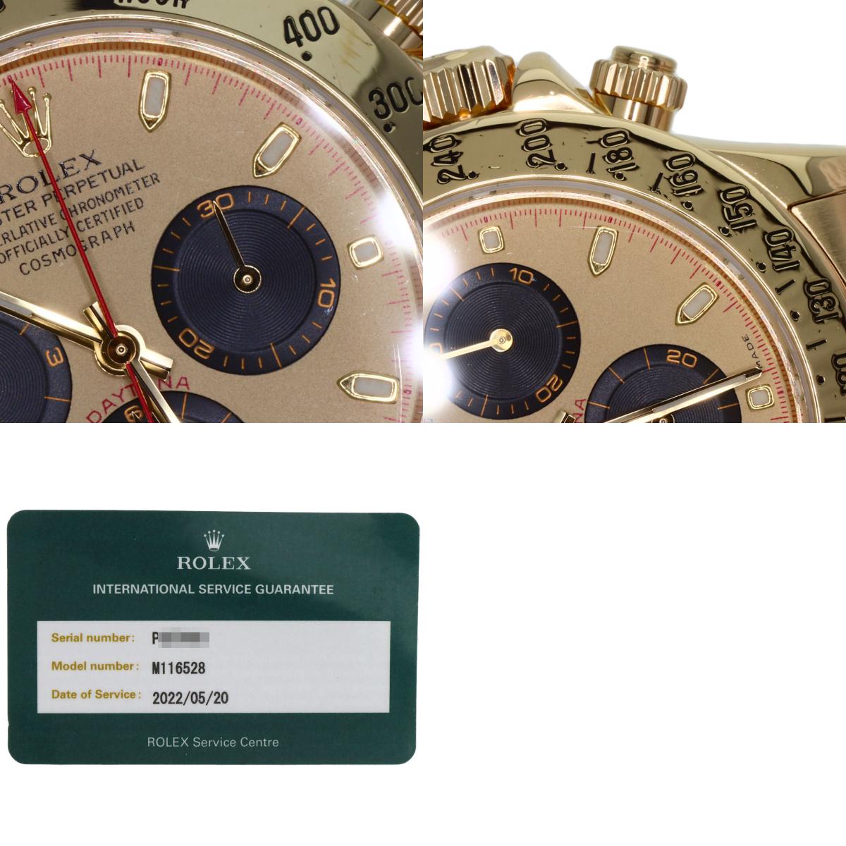 ROLEX Cosmograph Daytona Watches 116528 K18 Yellow Gold/18K Yellow Gold mens