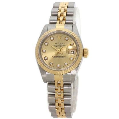 ROLEX DATEJUST 10P Diamond Watches 69173G Stainless Steel/SSxK18YG Ladies
