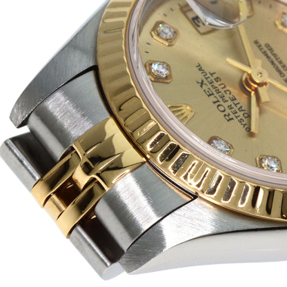 ROLEX DATEJUST 10P Diamond Watches 69173G Stainless Steel/SSxK18YG Ladies