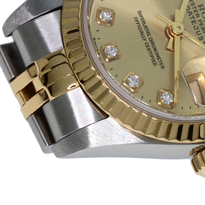 ROLEX DATEJUST 10P Diamond Watches 69173G Stainless Steel/SSxK18YG Ladies