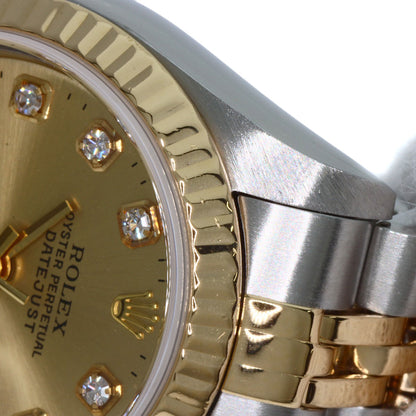 ROLEX DATEJUST 10P Diamond Watches 69173G Stainless Steel/SSxK18YG Ladies