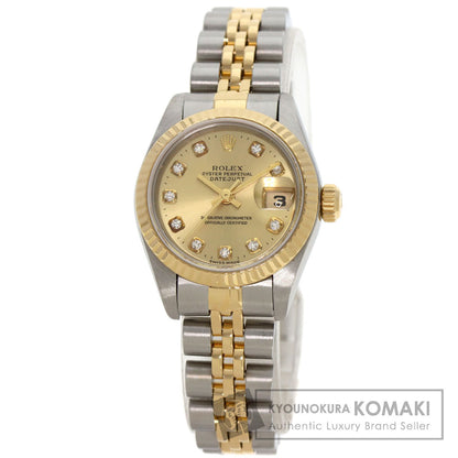 ROLEX DATEJUST 10P Diamond Watches 69173G Stainless Steel/SSxK18YG Ladies