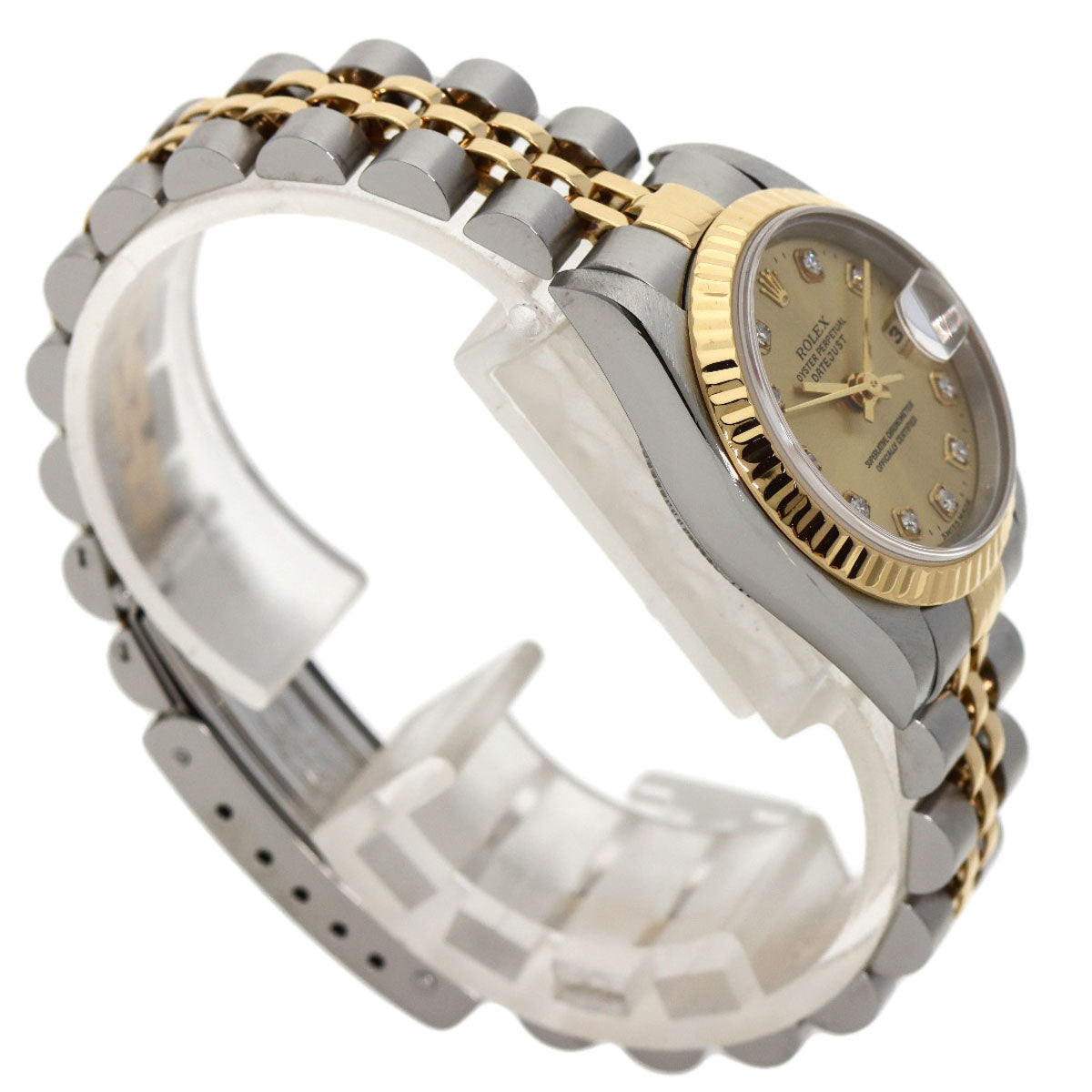 ROLEX DATEJUST 10P Diamond Watches 69173G Stainless Steel/SSxK18YG Ladies