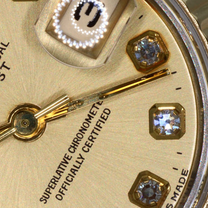 ROLEX DATEJUST 10P Diamond Watches 69173G Stainless Steel/SSxK18YG Ladies
