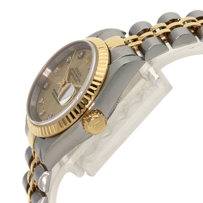 ROLEX DATEJUST 10P Diamond Watches 69173G Stainless Steel/SSxK18YG Ladies