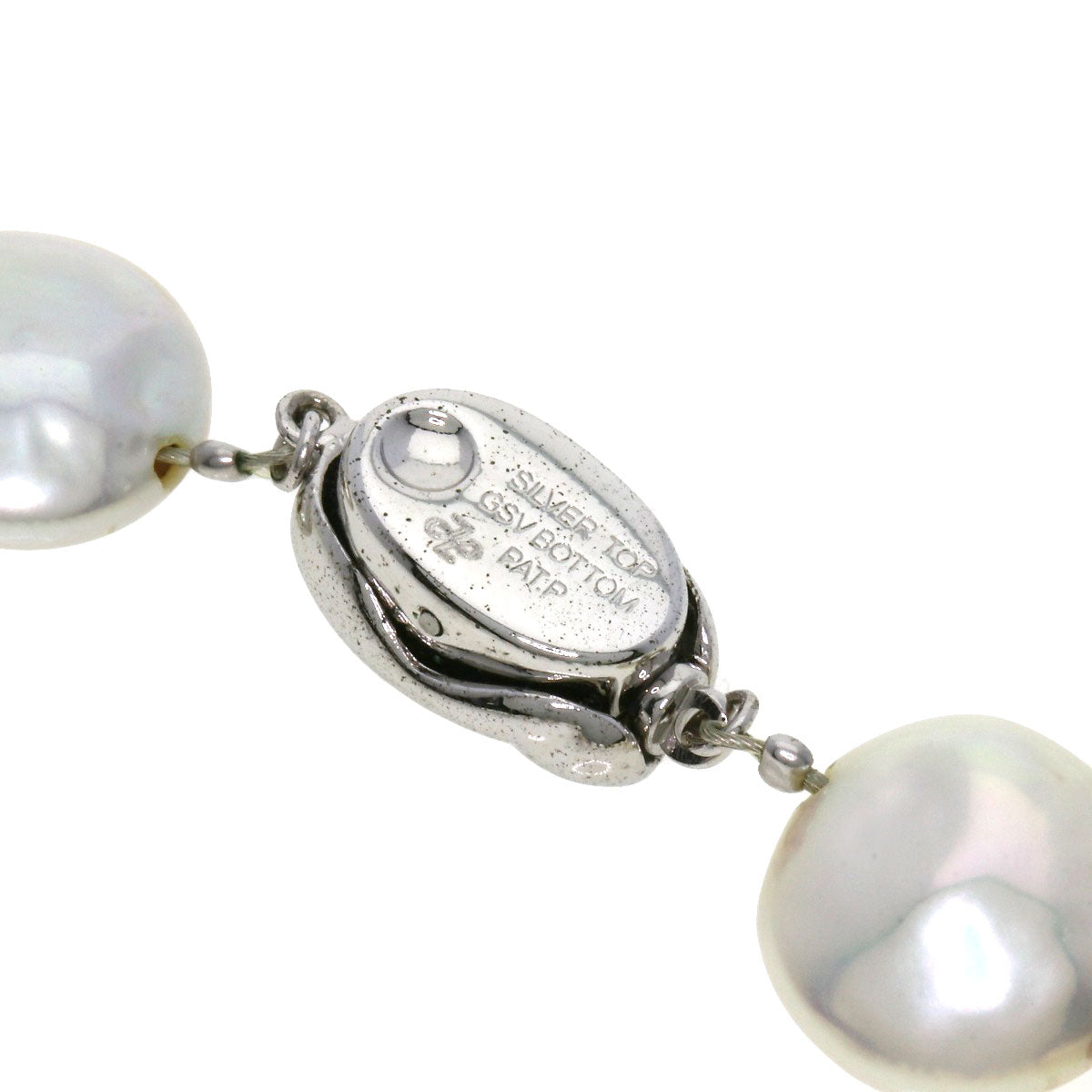 Freshwater Pearl Pearl Necklace Silver 57.8g　Ladies
