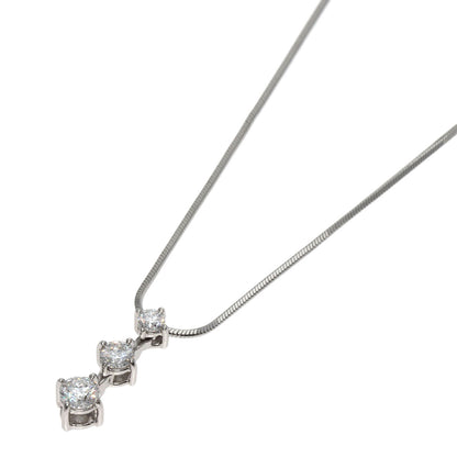 0.3ct Diamond Necklace Platinum PT850  4g　Ladies