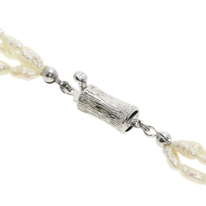 Freshwater Pearl Pearl 3 reams Necklace Metal 30g　Ladies