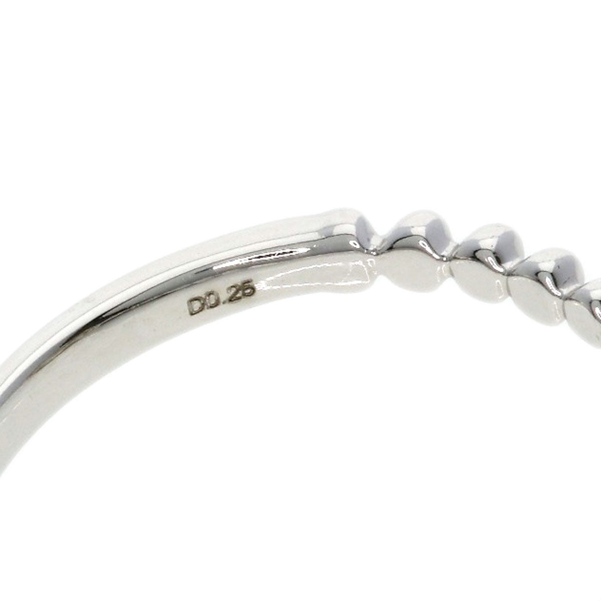 0.25ct Diamond Ring K18 White Gold  1.8g　Ladies