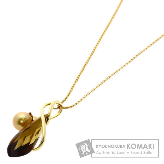 TASAKI   Necklace Pearl Pearl Quartz K18 Yellow Gold Ladies