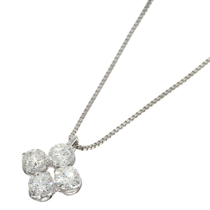 0.5ct Diamond Necklace K18 White Gold  1.9g　Ladies