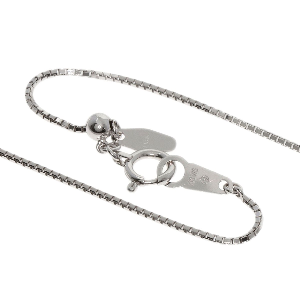 TASAKI 3P Diamond Necklace K18 White Gold Ladies [Used]