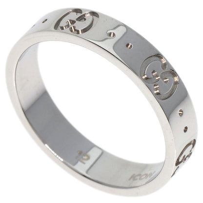 GUCCI   Ring Icon ring # 12 K18 White Gold Ladies