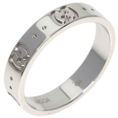 GUCCI   Ring Icon ring # 12 K18 White Gold Ladies