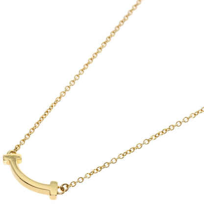 TIFFANY&Co.   Necklace T Smile Mini K18 Yellow Gold Ladies