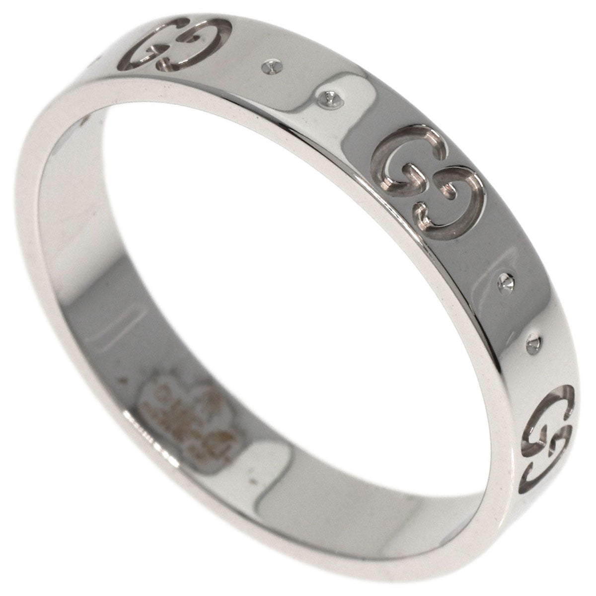 GUCCI   Ring Icon Ring #20 K18 White Gold Ladies