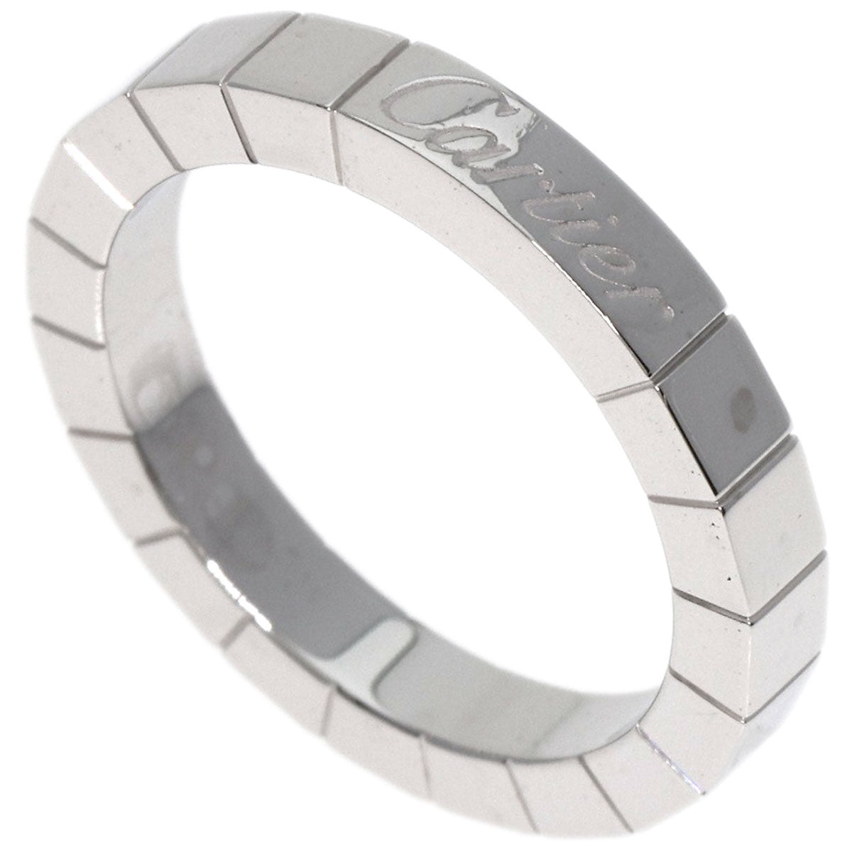 CARTIER   Ring Laniere # 49 K18 White Gold Ladies