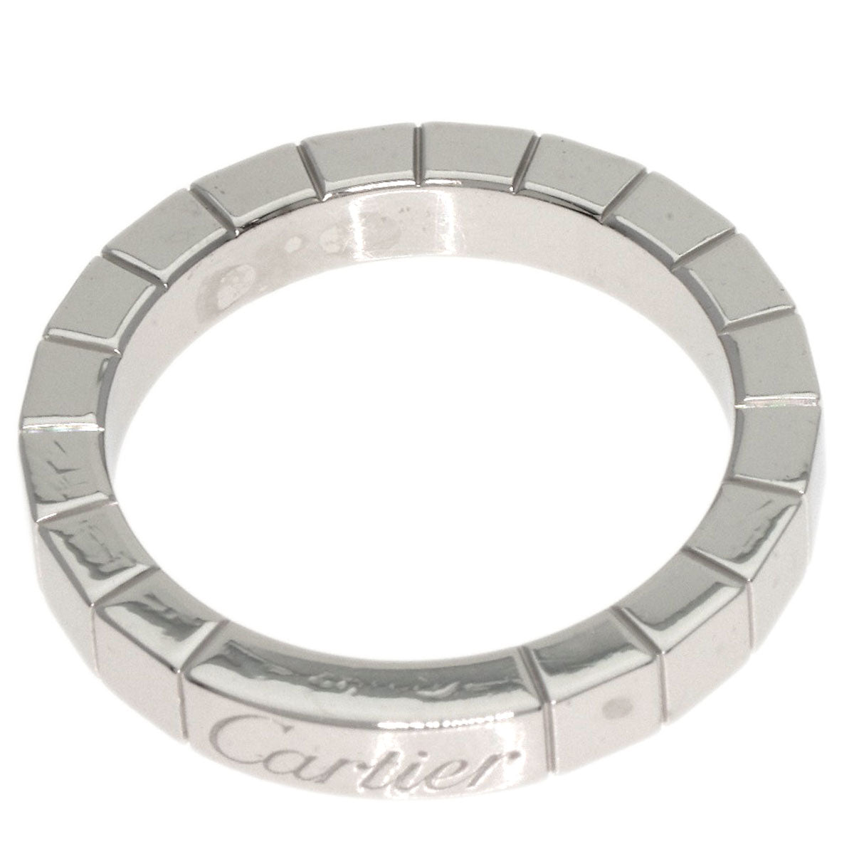 CARTIER   Ring Laniere # 49 K18 White Gold Ladies