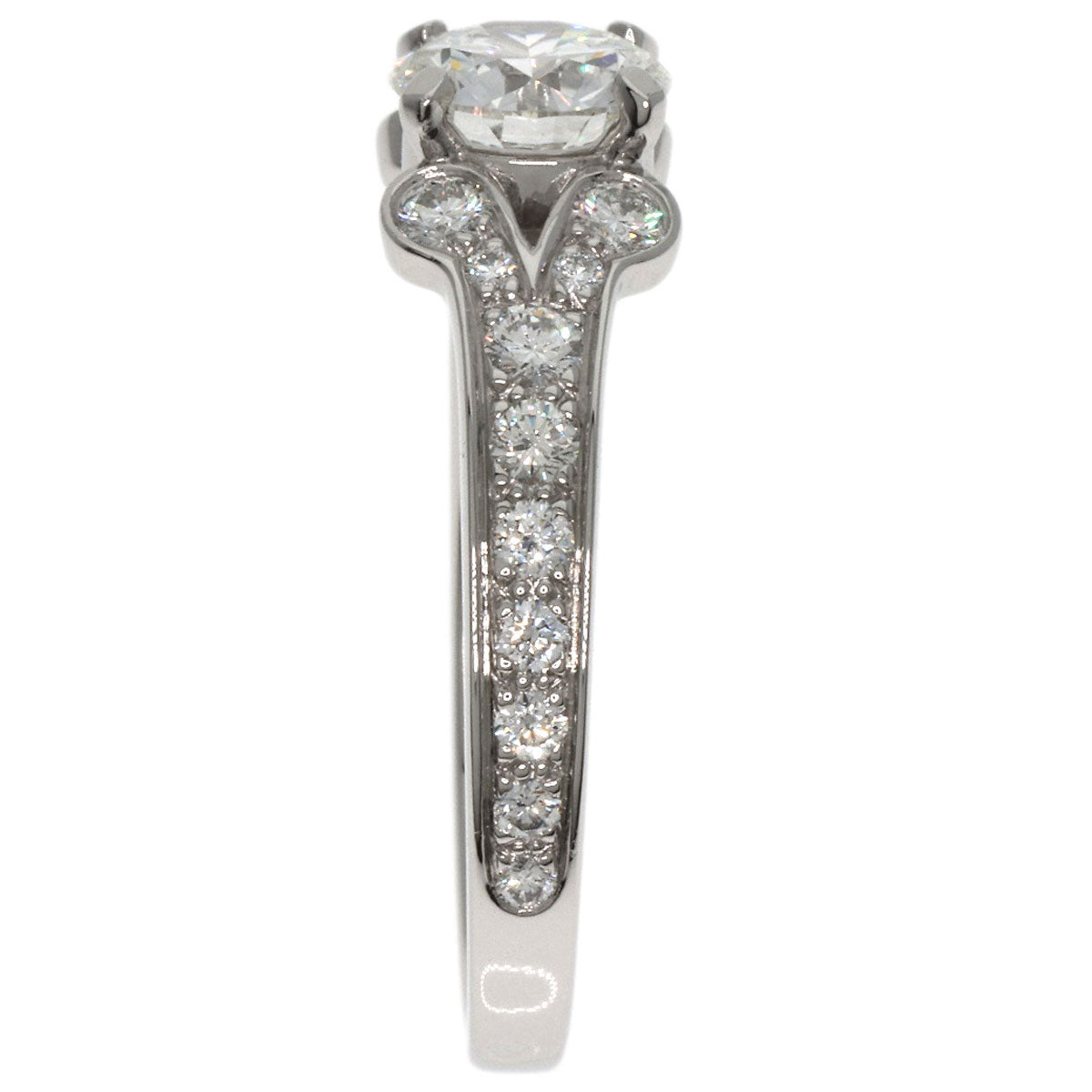 CARTIER   Ring Ballerina Diamond #50 Platinum PT950 Ladies