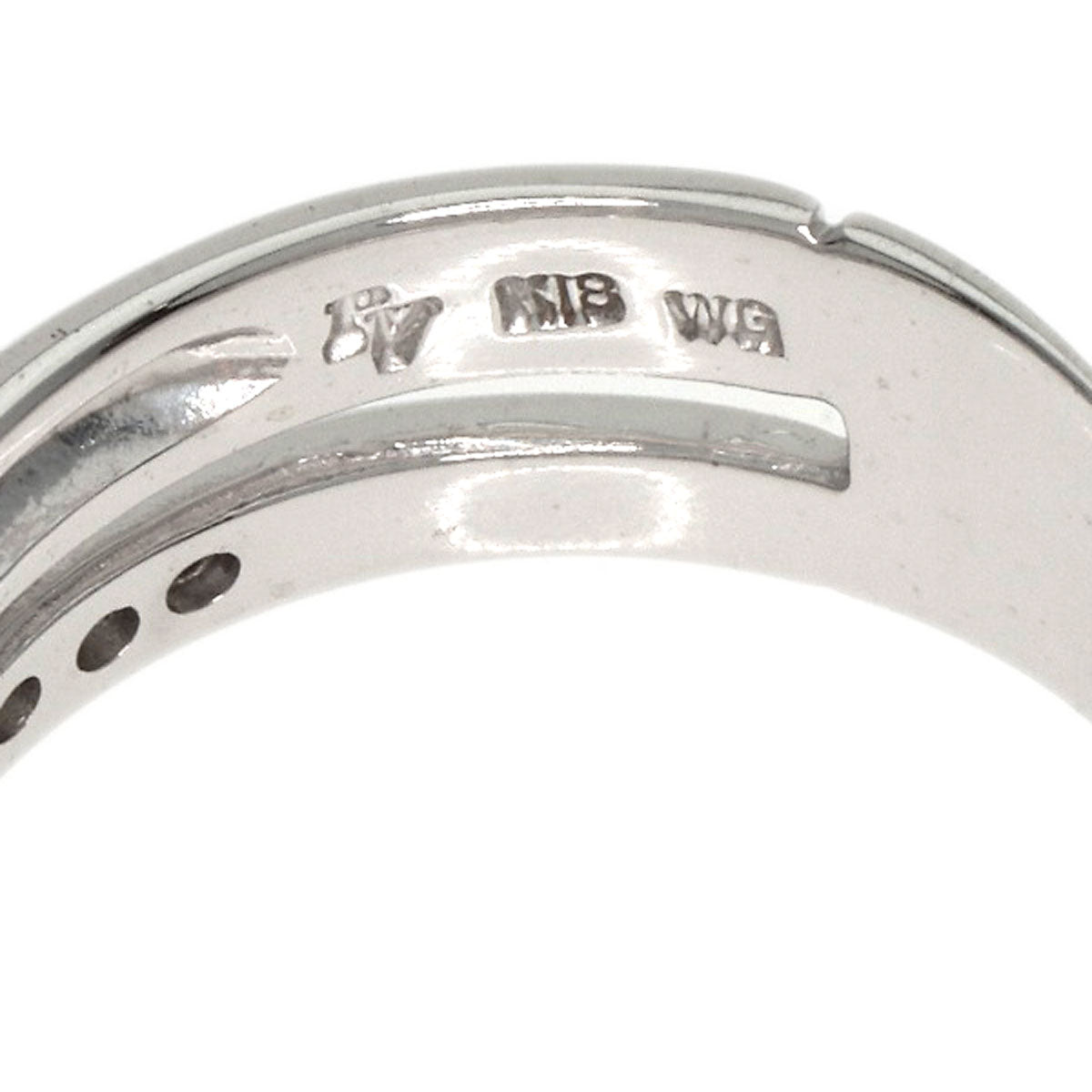 Ponte Vecchio   Ring Diamond K18 White Gold Ladies