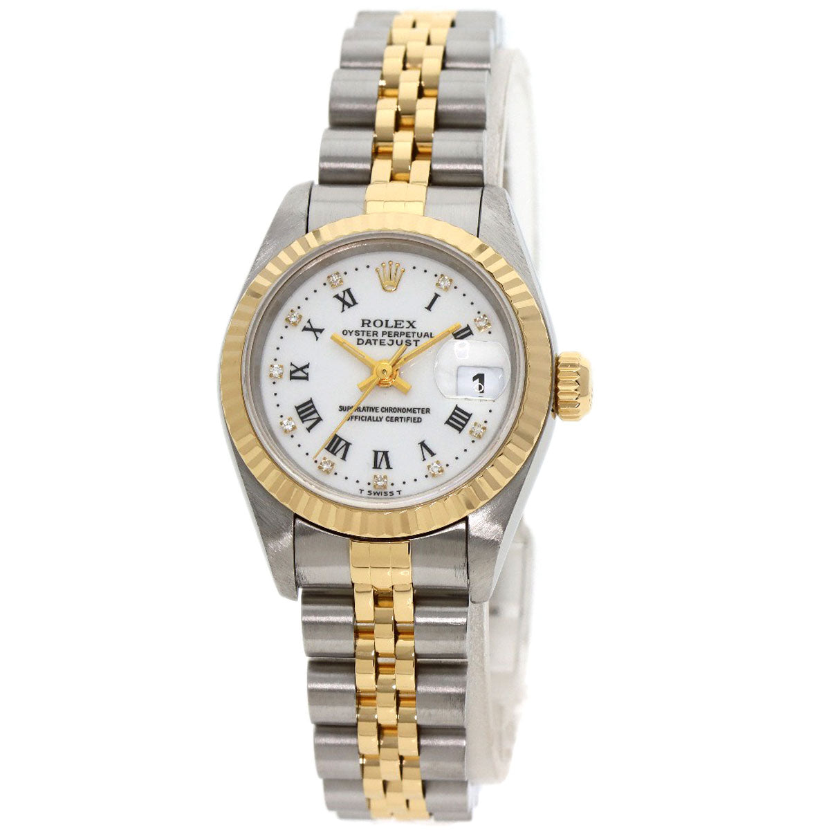 ROLEX Datejust 10P Diamond Small Point Watches 69173G Stainless Steel/SSxK18YG Ladies