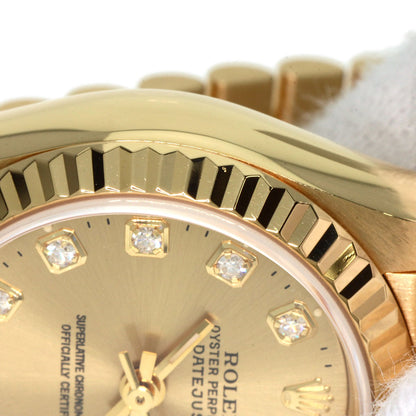 ROLEX DATEJUST 10P Diamond Watches 69178G K18 Yellow Gold/18K Yellow Gold Ladies