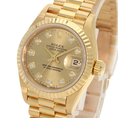 ROLEX DATEJUST 10P Diamond Watches 69178G K18 Yellow Gold/18K Yellow Gold Ladies