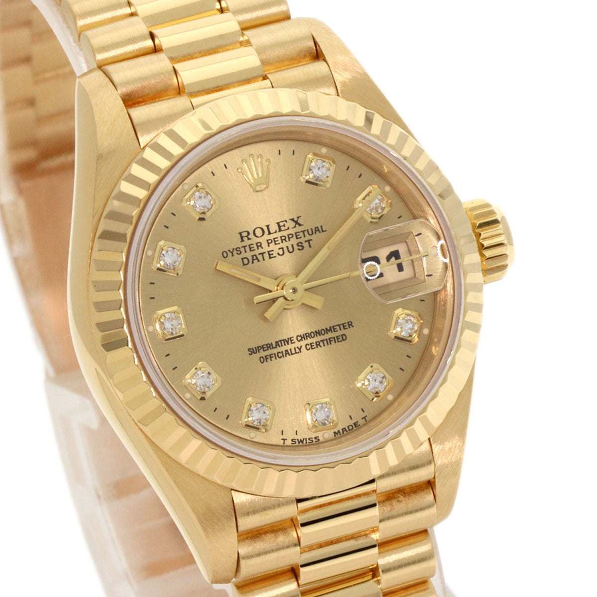 ROLEX DATEJUST 10P Diamond Watches 69178G K18 Yellow Gold/18K Yellow Gold Ladies