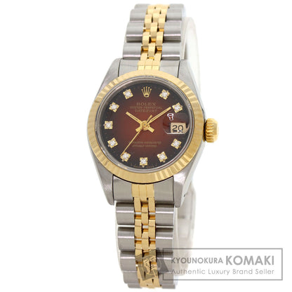 ROLEX DATEJUST 10P Diamond Watches 69173G Stainless Steel/SSxK18YG Ladies
