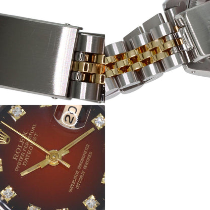 ROLEX DATEJUST 10P Diamond Watches 69173G Stainless Steel/SSxK18YG Ladies