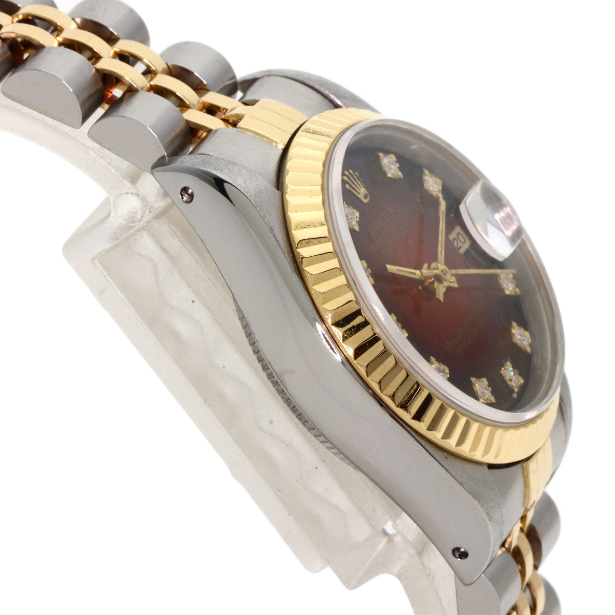 ROLEX DATEJUST 10P Diamond Watches 69173G Stainless Steel/SSxK18YG Ladies