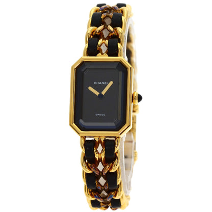 CHANEL Premiere Watches H0001 Gold Plated/GPxLeather Ladies