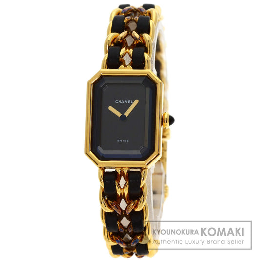 CHANEL Premiere Watches H0001 Gold Plated/GPxLeather Ladies